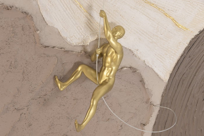 DKD Home Decor Cuadro Moderno Abstracto Hombre Moka Beige 17.5 x 120 x 80 cm (2 Unidades)