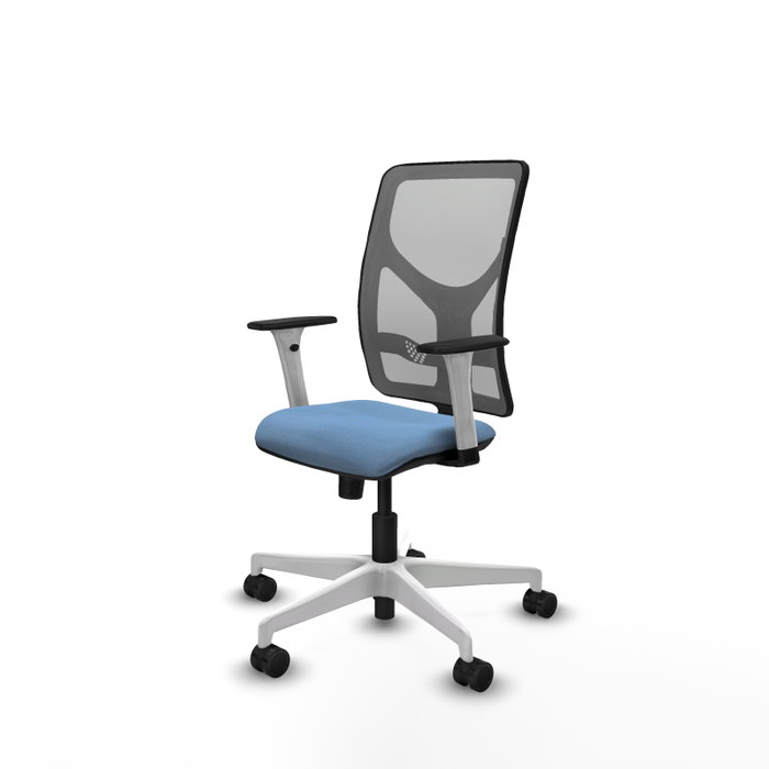 PIQUERAS Y CRESPO Silla de oficina Motilla con mecanismo Sincro, Azul cielo y Gris PIQUERAS Y CRESPO Silla de oficina Motilla con mecanismo Sincro, Azul cielo y Gris
