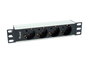 Equip 333311 Regleta de alimentación para rack 10 pulg 1U 4 tomas Schuko
