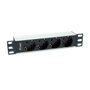Equip 333311 Regleta de alimentación para rack 10 pulg 1U 4 tomas Schuko