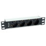 Equip 333311 Regleta de alimentación para rack 10 pulg 1U 4 tomas Schuko