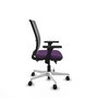 PIQUERAS Y CRESPO Silla de oficina Haches con mecanismo Sincro/Traslack, Morado y Gris