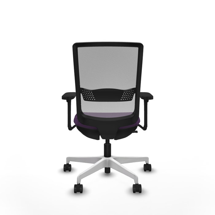 PIQUERAS Y CRESPO Silla de oficina Haches con mecanismo Sincro/Traslack, Morado y Gris
