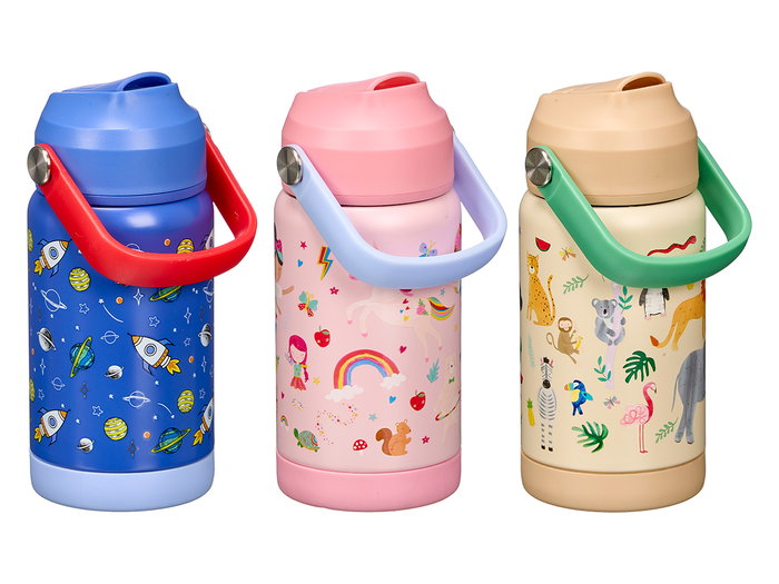 Kinvara Botella Infantil con Asa 380ml Surtido de 3 Diseños Kinvara Botella Infantil con Asa 380ml Surtido de 3 Diseños