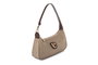 Vince Camuto Bolso de Hombro Crackle Brown Cuero de Polivinilo Marrón
