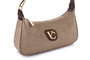 Vince Camuto Bolso de Hombro Crackle Brown Cuero de Polivinilo Marrón