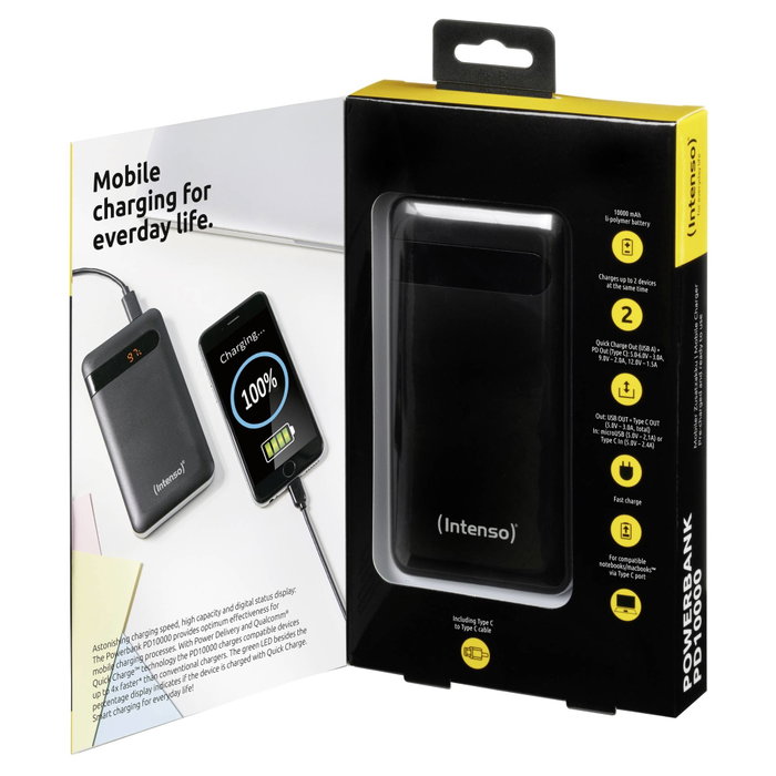 Intenso Powerbank PD10000 10000 mAh Negro Intenso Powerbank PD10000 10000 mAh Negro