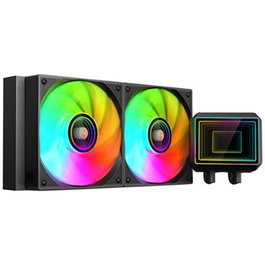 Mars Gaming ML-TWO240 Kit de Refrigeración Líquida para CPU ARGB 240mm, Bomba con Infinity Mirror, 2 Ventiladores 120mm, 450W TDP, Compatible con Intel LGA 1700/1851 y AMD AM4/AM5