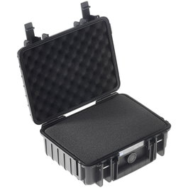 B&W Outdoor Case Type 1000 Negro con Inserción de Espuma