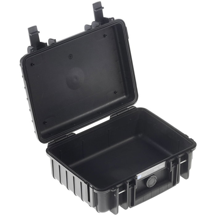 B&W Outdoor Case Type 1000 Negro con Inserción de Espuma