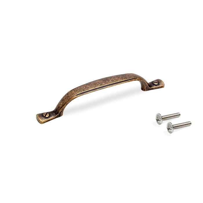 Emuca Tirador para mueble Nairobi, L139mm, intereje 96mm, Zamak, Bronce Emuca Tirador para mueble Nairobi, L139mm, intereje 96mm, Zamak, Bronce