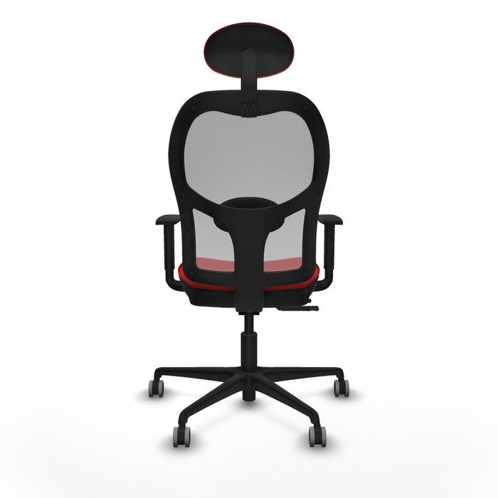 PIQUERAS Y CRESPO Silla de oficina Jorquera con mecanismo Sincro/Traslack, Rojo y Gris PIQUERAS Y CRESPO Silla de oficina Jorquera con mecanismo Sincro/Traslack, Rojo y Gris
