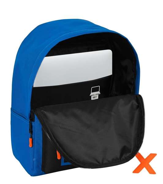 Mochila Escolar Munich Submarine 31 x 40 x 16 cm Azul eléctrico