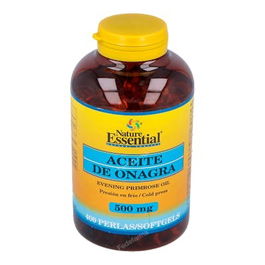 NATURE ESSENTIAL Aceite De Onagra 500Mg (10% Gla) 400 Perlas