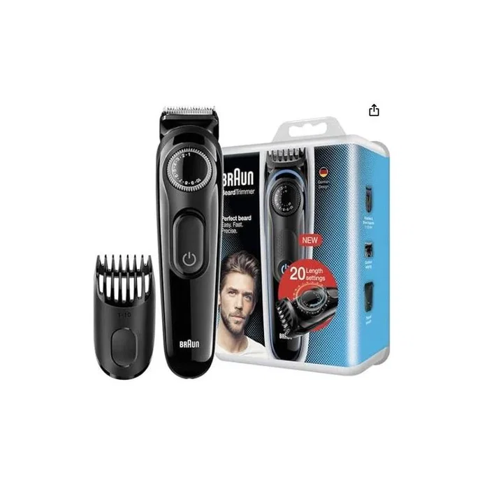 Braun BT3000 Recortador de Pelo y Barba Inalámbrico con 20 Ajustes de Longitud Braun BT3000 Recortador de Pelo y Barba Inalámbrico con 20 Ajustes de Longitud