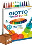 GIOTTO Estuche 24 rotuladores Turbocolor punta fina (Pack 5 unidades)