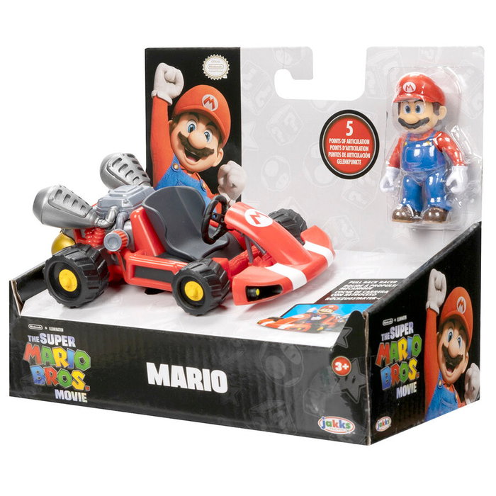 JAKKS PACIFIC Figura Super Mario Kart Mario 7cm La Pelicula