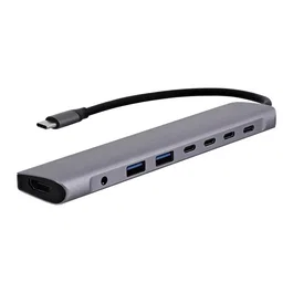 T'nb iClick Hub 8 en 1 USB-C - Gris
