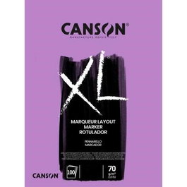 Bloc De Dibujo Canson Xl Marker Encolado Extra Liso A3 70G 100H