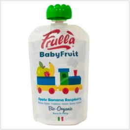 FRULLA Baby Pure Manzana Plátano Frambuesa Bio 10 Unidades x 100g