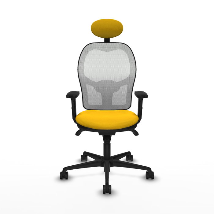 PIQUERAS Y CRESPO Silla de oficina Jorquera Amarillo y Blanco