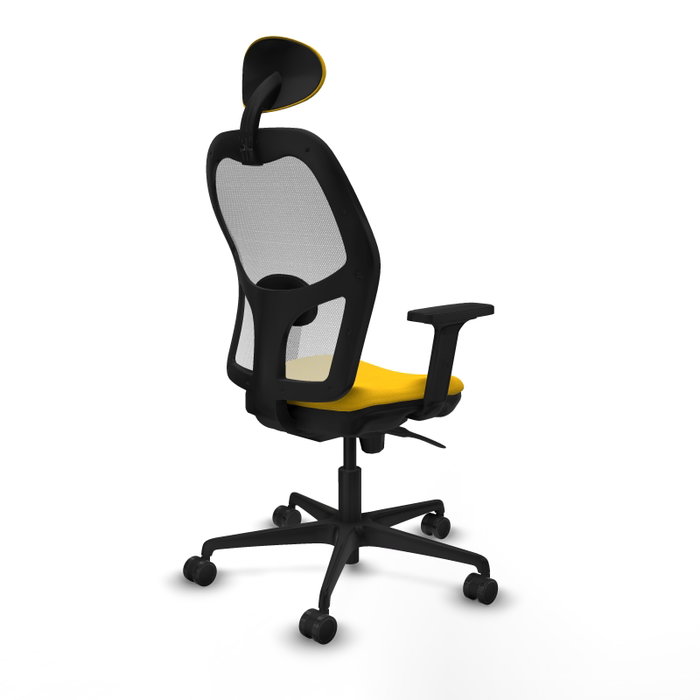 PIQUERAS Y CRESPO Silla de oficina Jorquera Amarillo y Blanco