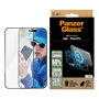PanzerGlass Gaming Screen Protector iPhone 16 Pro | Vidrio Templado Ultra-Wide Fit, Anti-Rayones, Aplicación en Seco, 1 Unidad, Transparente