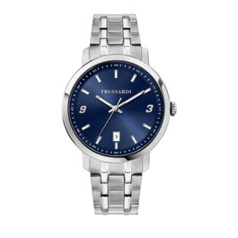 Trussardi R2453147010 con esfera azul y correa gris