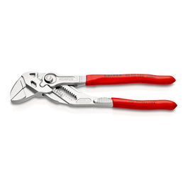 Knipex Tenaza Llave Multiusos Cromada 180 mm, Ajuste Rápido con Botón, Capacidad Tuercas hasta 40 mm, Mordazas Paralelas, Sustituye Juego de Llaves