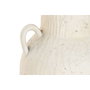 DKD Home Decor Jarrón de Magnesia Envejecido Blanco 35x33x65 cm