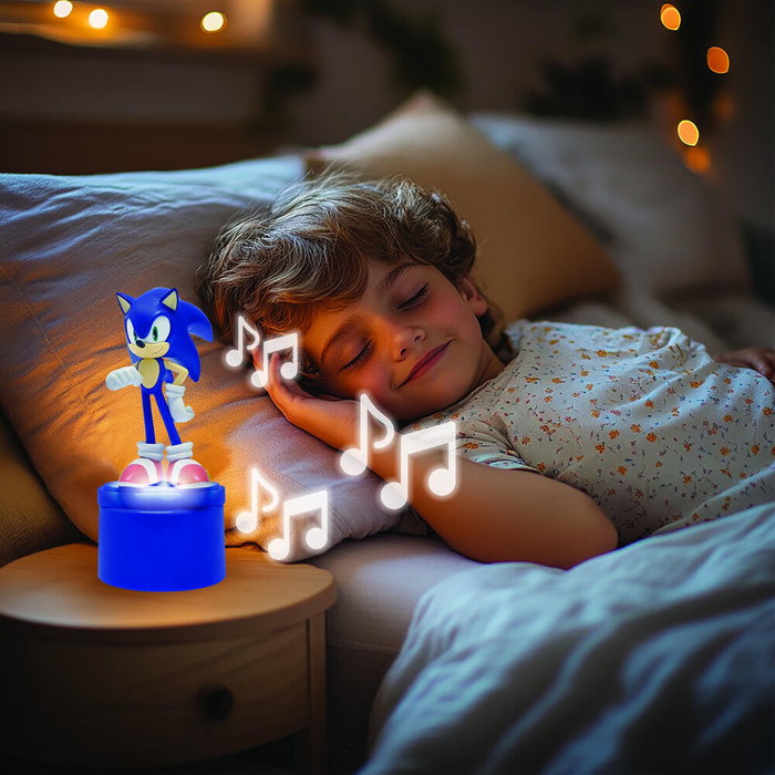 Lexibook Altavoz con luz nocturna Sonic the Hedgehog