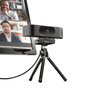 Trust Teza Webcam 4K Ultra HD con Enfoque Automático y Micrófono Dual - Negro