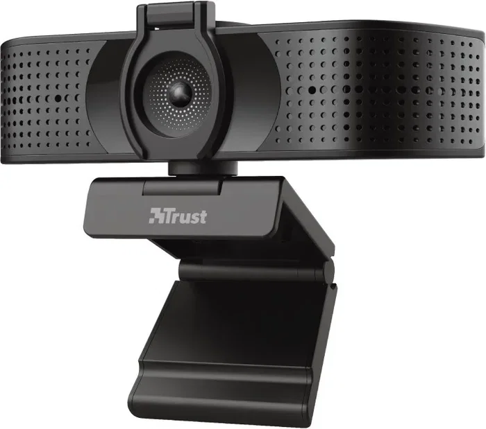 Trust Teza Webcam 4K Ultra HD con Enfoque Automático y Micrófono Dual - Negro