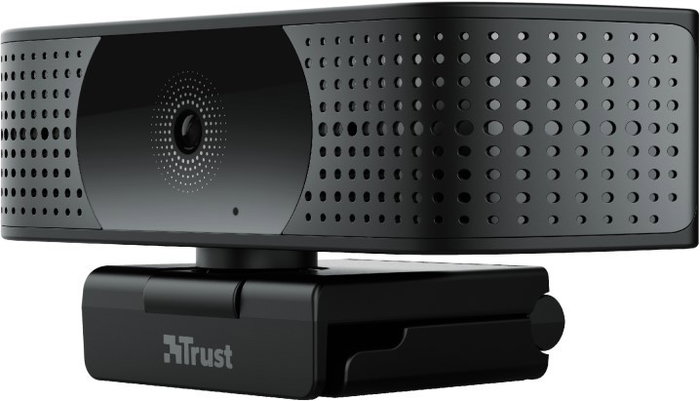 Trust Teza Webcam 4K Ultra HD con Enfoque Automático y Micrófono Dual - Negro