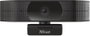 Trust Teza Webcam 4K Ultra HD con Enfoque Automático y Micrófono Dual - Negro