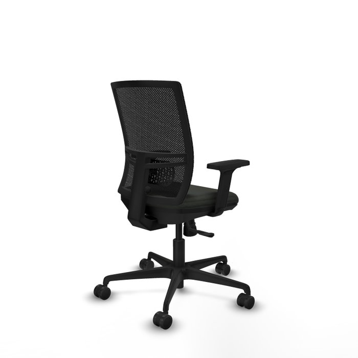 PIQUERAS Y CRESPO Silla de oficina Yunquera con mecanismo Sincro y Brazos 2D Negro