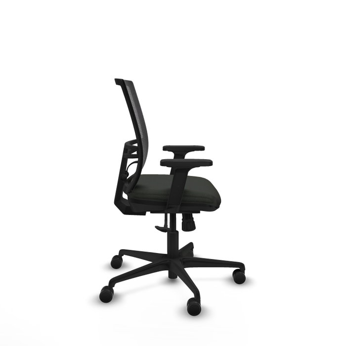 PIQUERAS Y CRESPO Silla de oficina Yunquera con mecanismo Sincro y Brazos 2D Negro