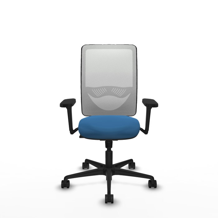 PIQUERAS Y CRESPO Silla de oficina Zulema con mecanismo Sincro, Azul claro y Blanco PIQUERAS Y CRESPO Silla de oficina Zulema con mecanismo Sincro, Azul claro y Blanco