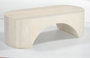 DKD Home Decor Mesa de Centro Mango Blanco 137x60x42 cm