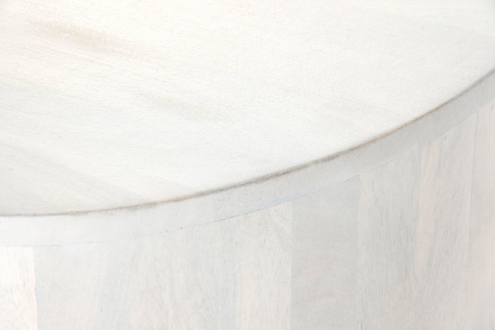 DKD Home Decor Mesa de Centro Mango Blanco 137x60x42 cm