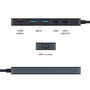 Targus HyperDrive Flex HD4101BKGL Hub USB-C 5 Puertos con HDMI 4K 60Hz, 2x USB-A 3.2, 2x USB-C, USB Power Delivery 100W, para MacBook, iPad, ChromeBook, Windows - Negro