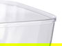 Leknes Bol Cuadrado Pequeño Transparente 800 ml 15x7x15 cm (Set de 48)