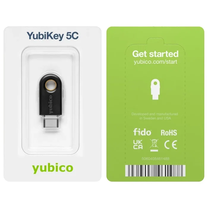 Yubico YubiKey 5C USB-C Negro Yubico YubiKey 5C USB-C Negro