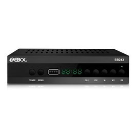 EBOX Sintonizador TDT DVB-T2 DVB-C H.265 HEVC con Grabación USB, HDMI, Full HD 1080p para Televisión Digital
