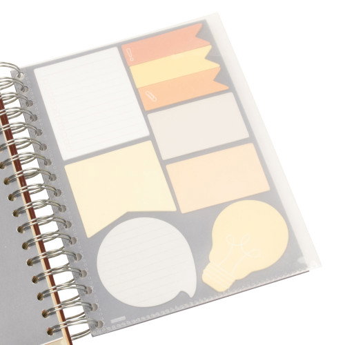 Finocam Agenda 2026 Tempus 1/4 Día Página Negro 626306026 155x217mm Tapa Dura Espiral Goma Elástica