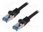 LOGILINK Patch cord Cat 6a S/FTP negro 15m