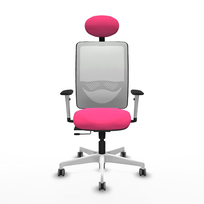 PIQUERAS Y CRESPO Silla de oficina Zulema Rosa y Blanco PIQUERAS Y CRESPO Silla de oficina Zulema Rosa y Blanco