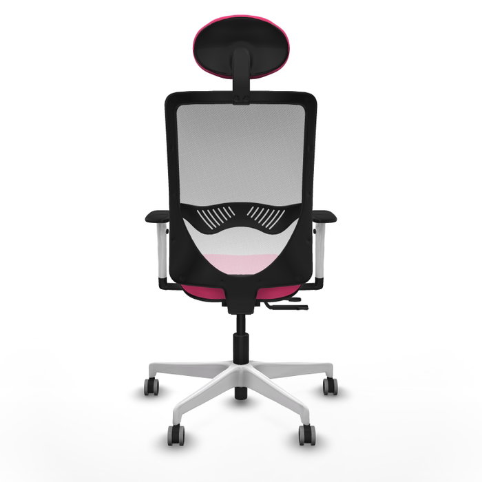 PIQUERAS Y CRESPO Silla de oficina Zulema Rosa y Blanco PIQUERAS Y CRESPO Silla de oficina Zulema Rosa y Blanco
