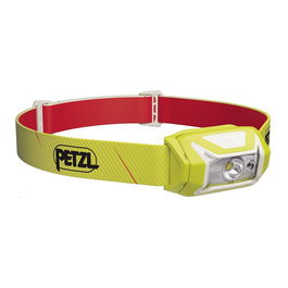 Petzl Tikka Frontal LED Recargable - Linterna para Cabeza, 350 Lúmenes Máx, 3 Modos, Impermeable IPX4, Incluye 3 Pilas AAA, Color Amarillo