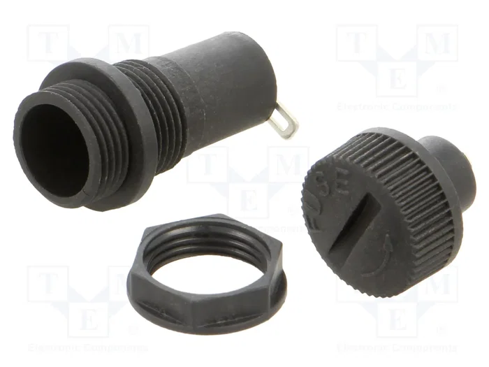 ESKA Portafusibles para Panel 5x20mm 10A 250VAC ESKA Portafusibles para Panel 5x20mm 10A 250VAC